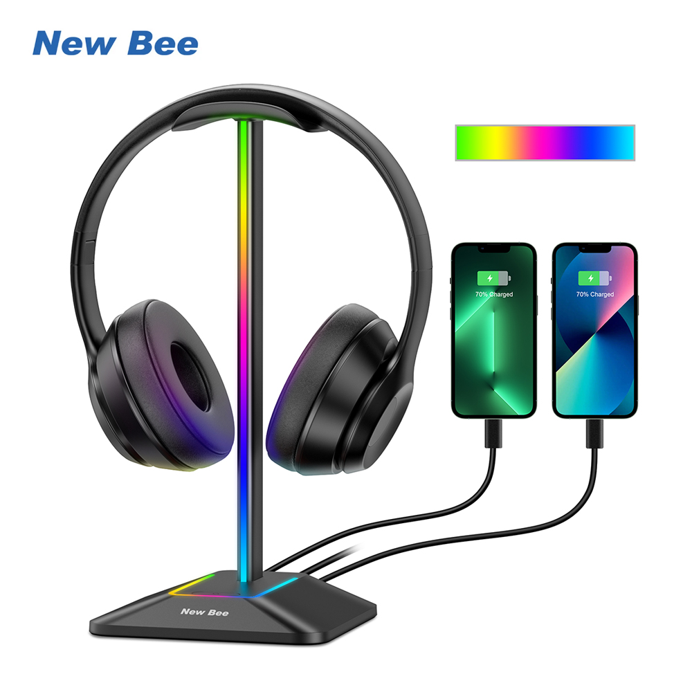 Esports Gamers - New Bee Z8 RGB Headphones Stand