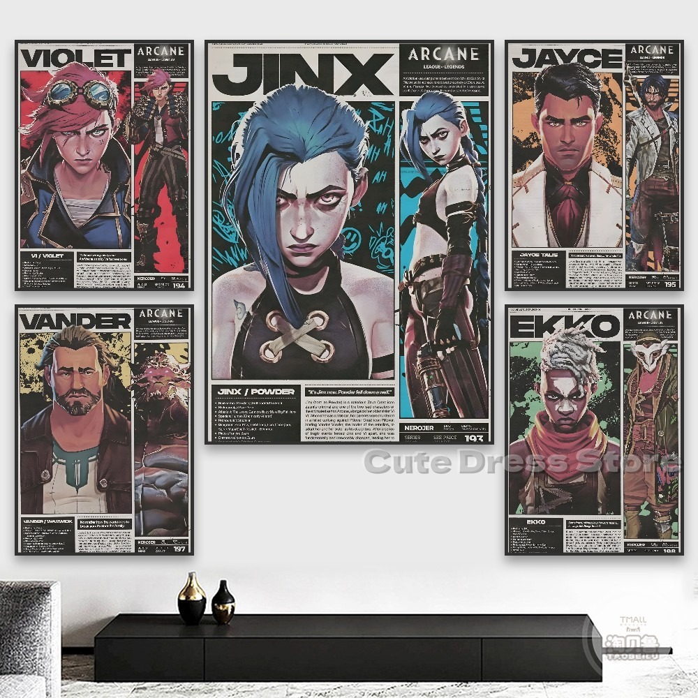 Arcane Canvas Print  Unframed  - огляд і ціна Esports Gaming Poster