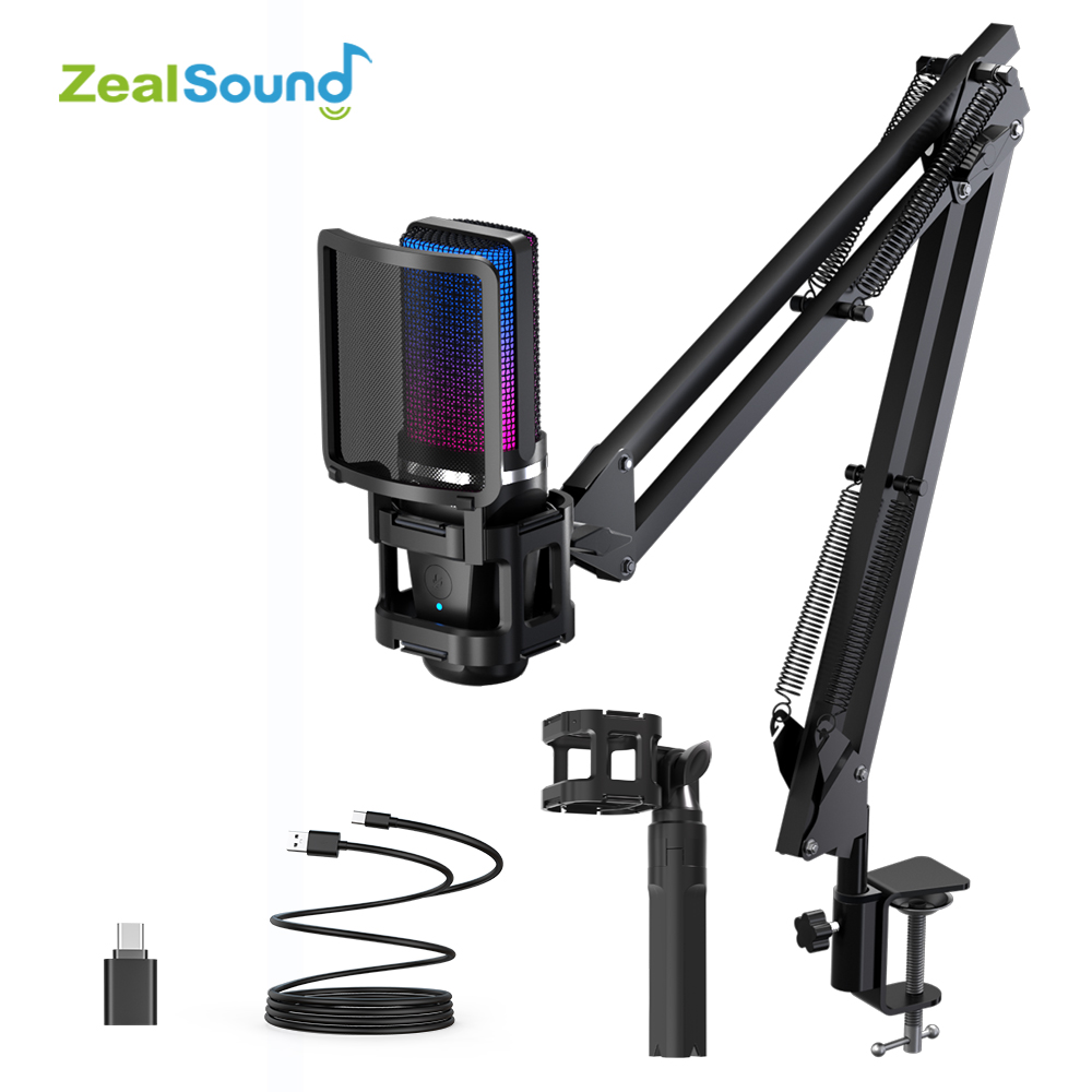 Zealsound RGB Recording Microp - огляд і ціна Streaming Mic Condenser