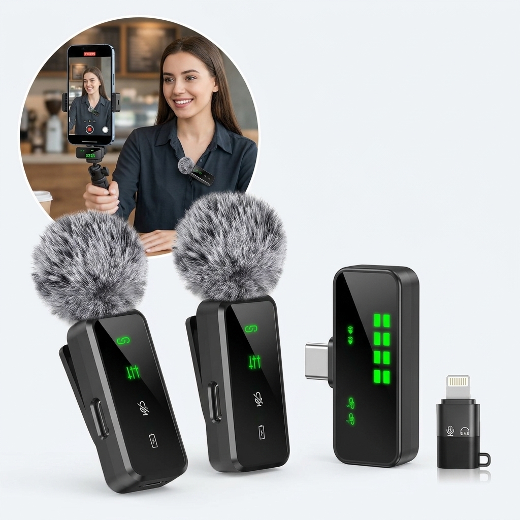 Wireless Lavalier Microphone C - огляд і ціна Streaming Mic Condenser