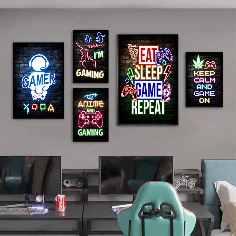 1pc Frameless Canvas Painting  - огляд і ціна Esports Gaming Poster
