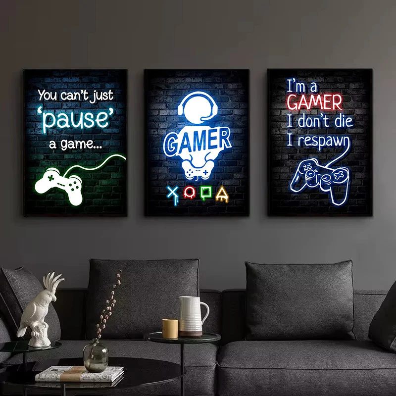 1pc Frameless Canvas Painting  - огляд і ціна Esports Gaming Poster