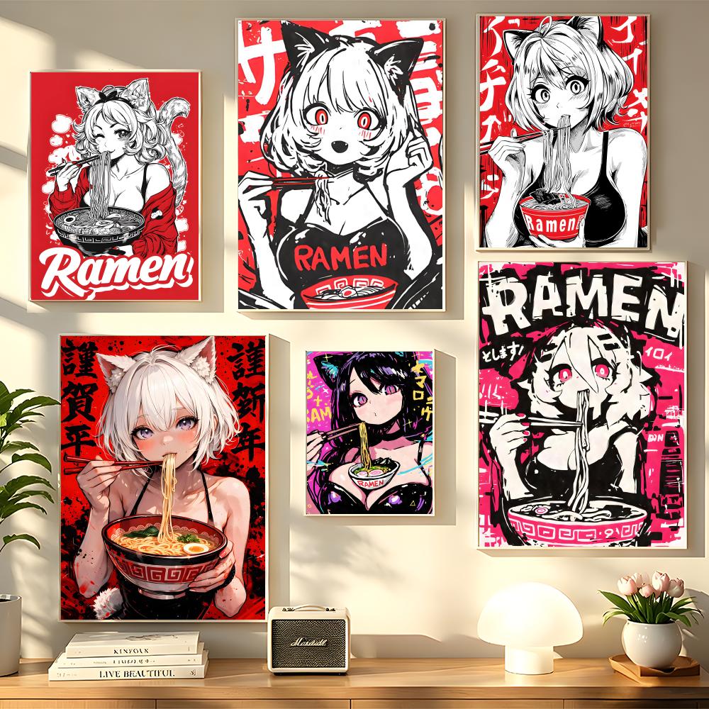 Anime Cat Girl Painting Callig - огляд і ціна Esports Gaming Poster