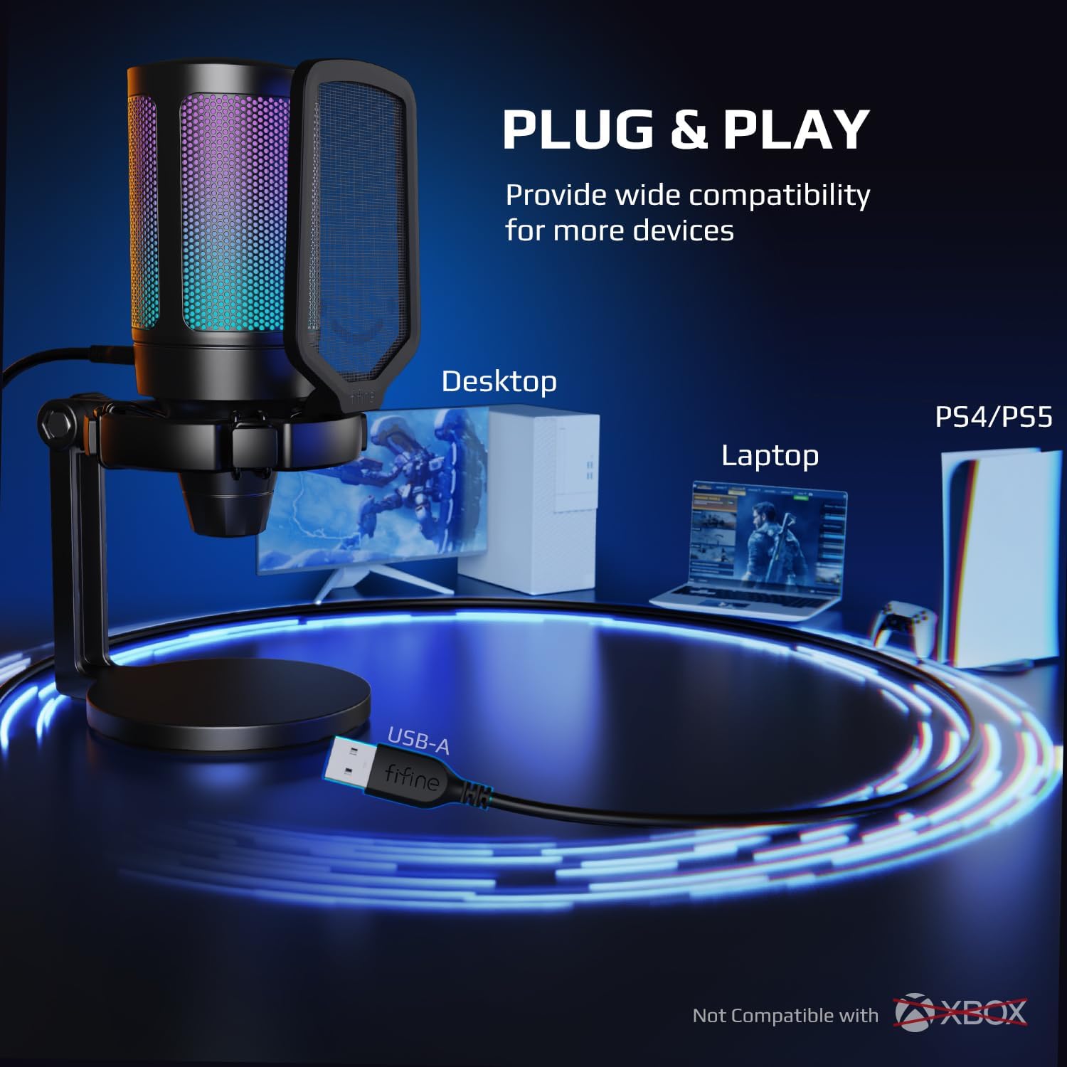 FIFINE AmpliGame Gaming Microp - огляд і ціна Streaming Mic Condenser