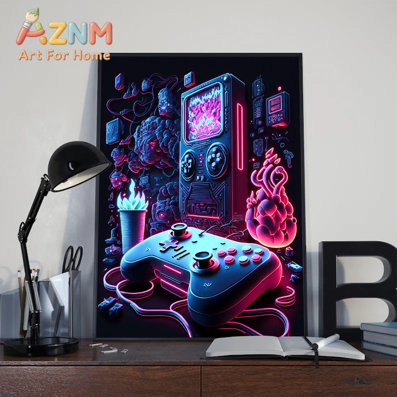 Modern Neon Pop Cool Gaming Wa - огляд і ціна Esports Gaming Poster