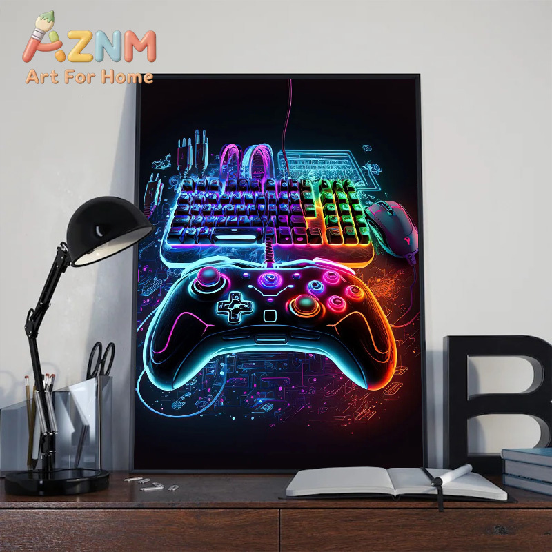 Modern Neon Pop Cool Gaming Wa - огляд і ціна Esports Gaming Poster
