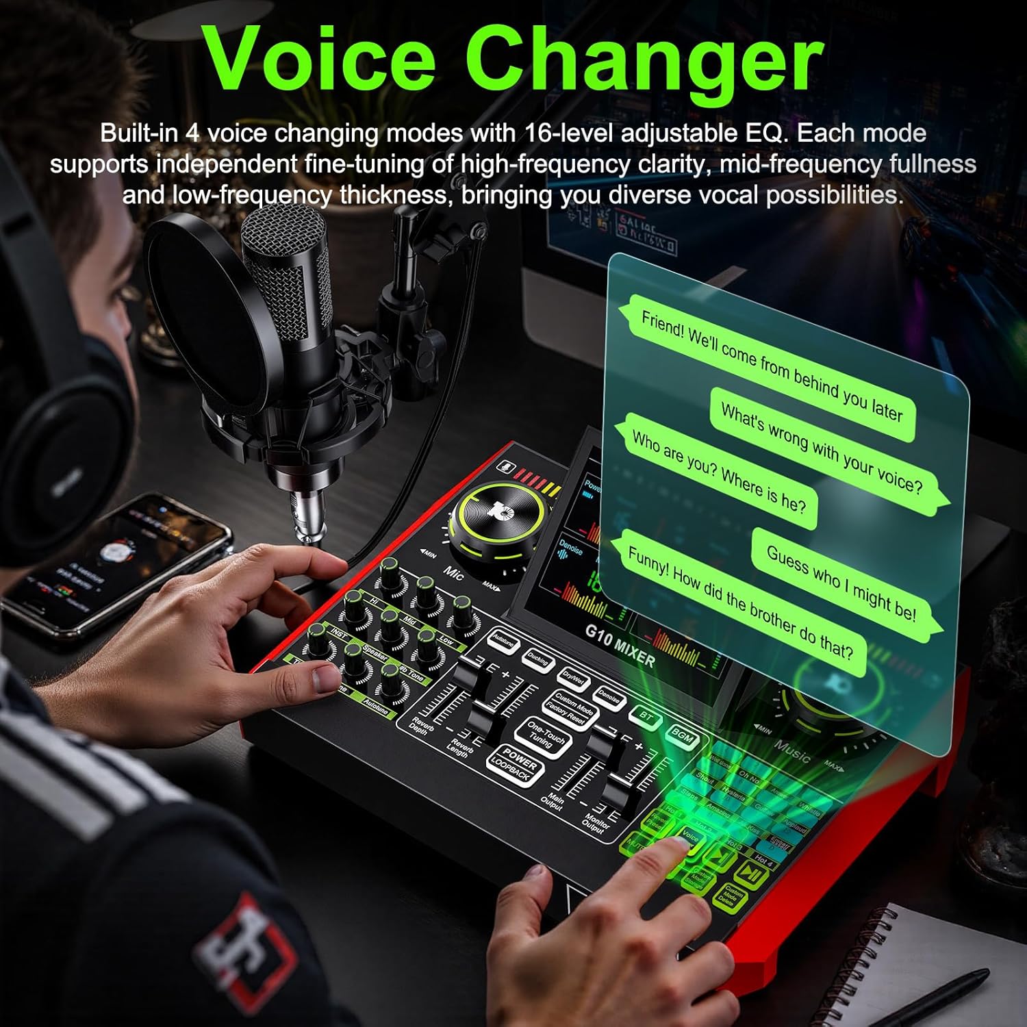 Tenlamp G10 Live Streaming Aud - огляд і ціна Streaming Mic Condenser
