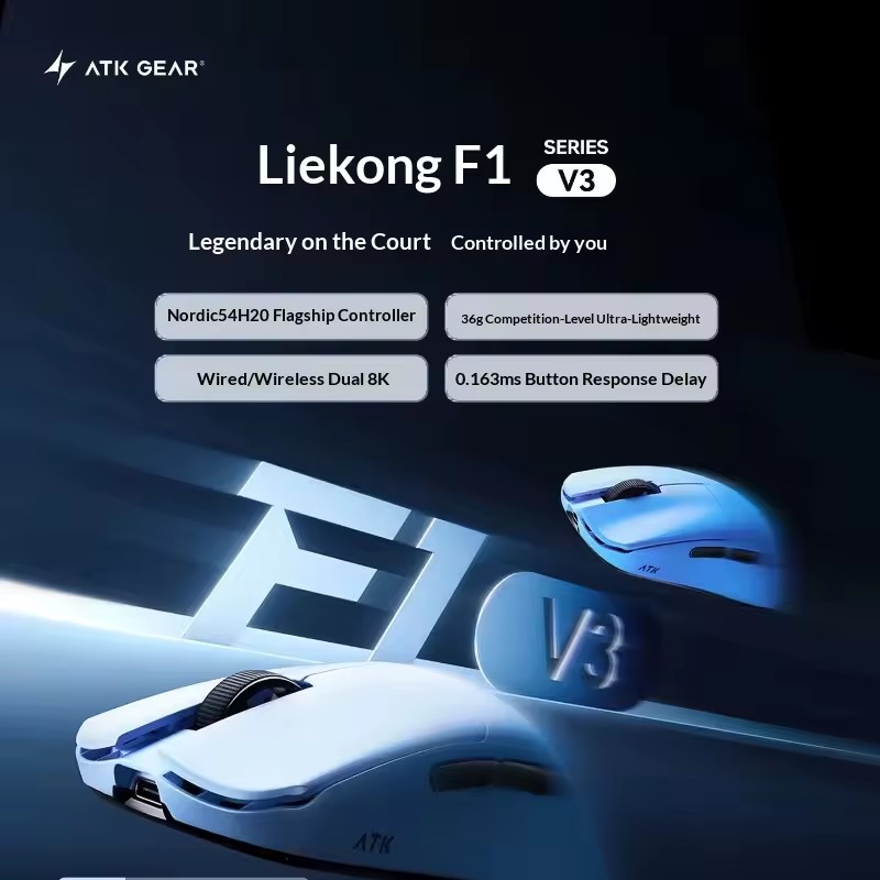 ATK F1 V2/V3 Tri Mode Wireless - огляд і ціна Esports Gamers