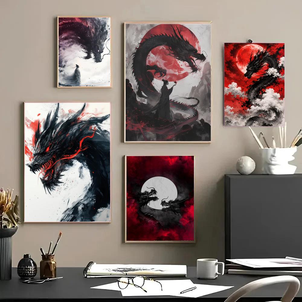 Black Dragon Poster Waterproof - огляд і ціна Esports Gaming Poster