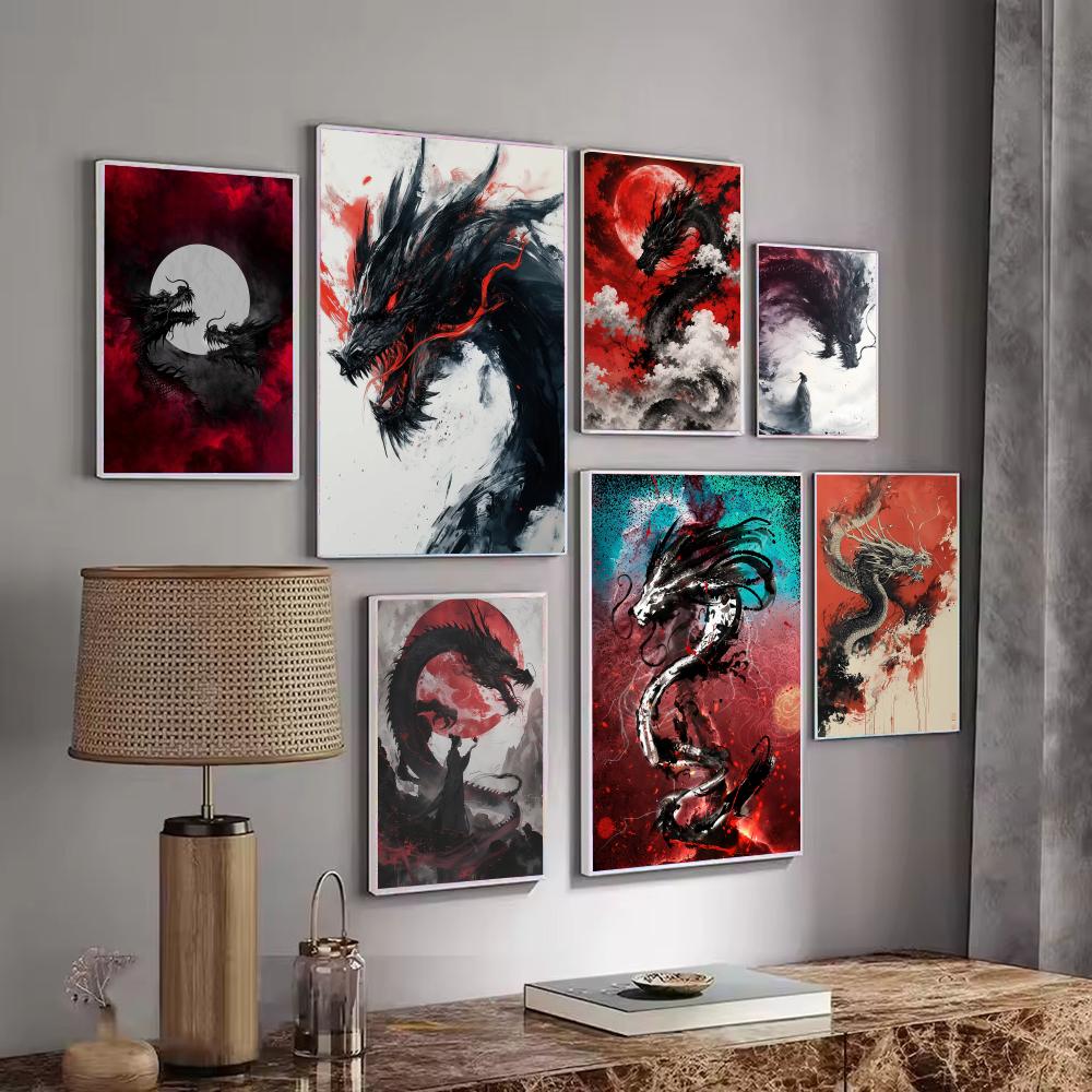 Black Dragon Poster Waterproof - огляд і ціна Esports Gaming Poster