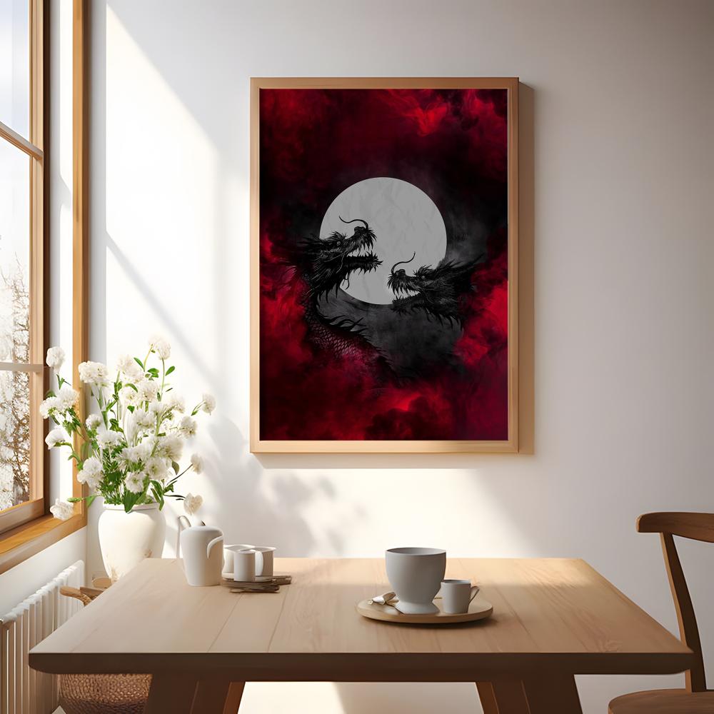 Black Dragon Poster Waterproof - огляд і ціна Esports Gaming Poster
