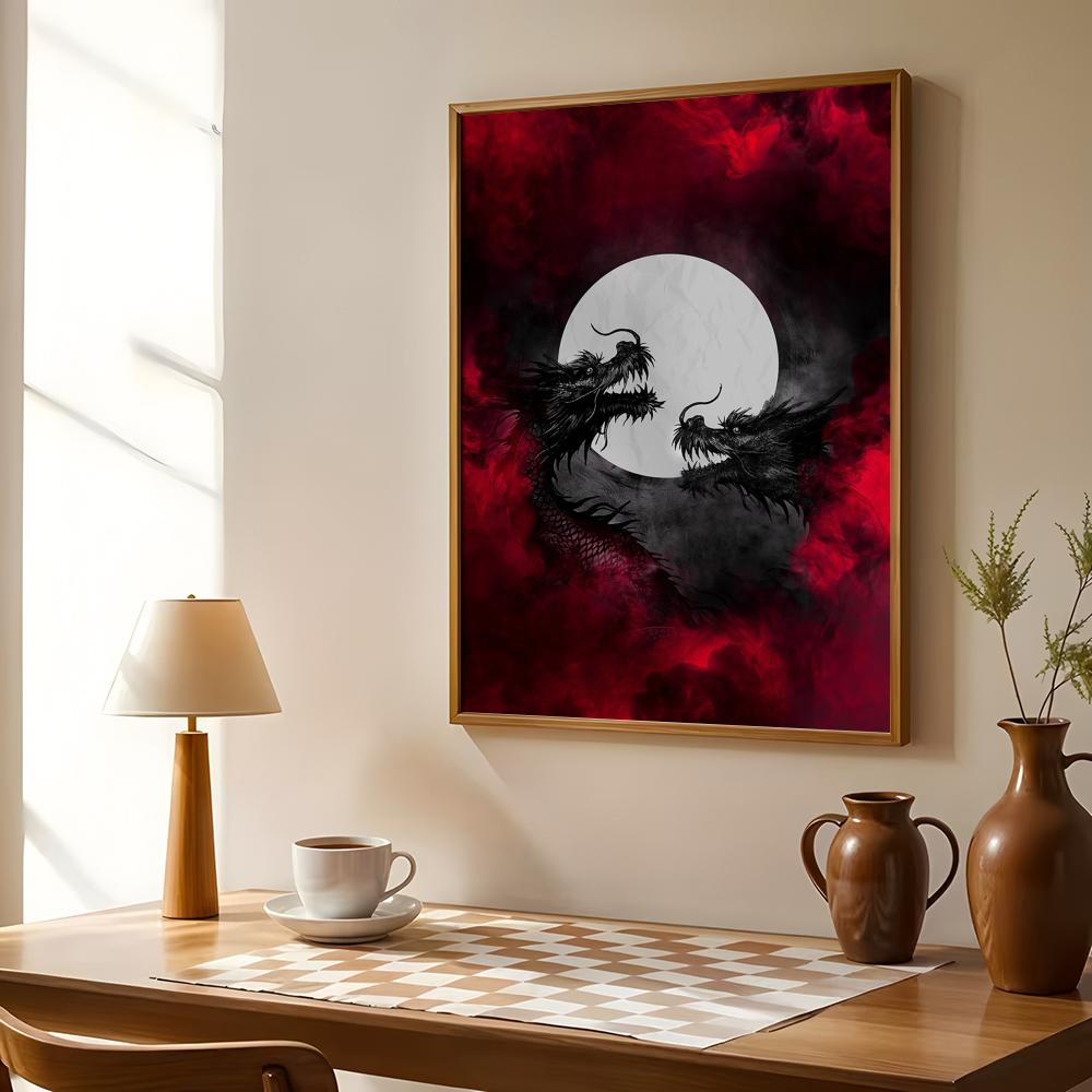 Black Dragon Poster Waterproof - огляд і ціна Esports Gaming Poster