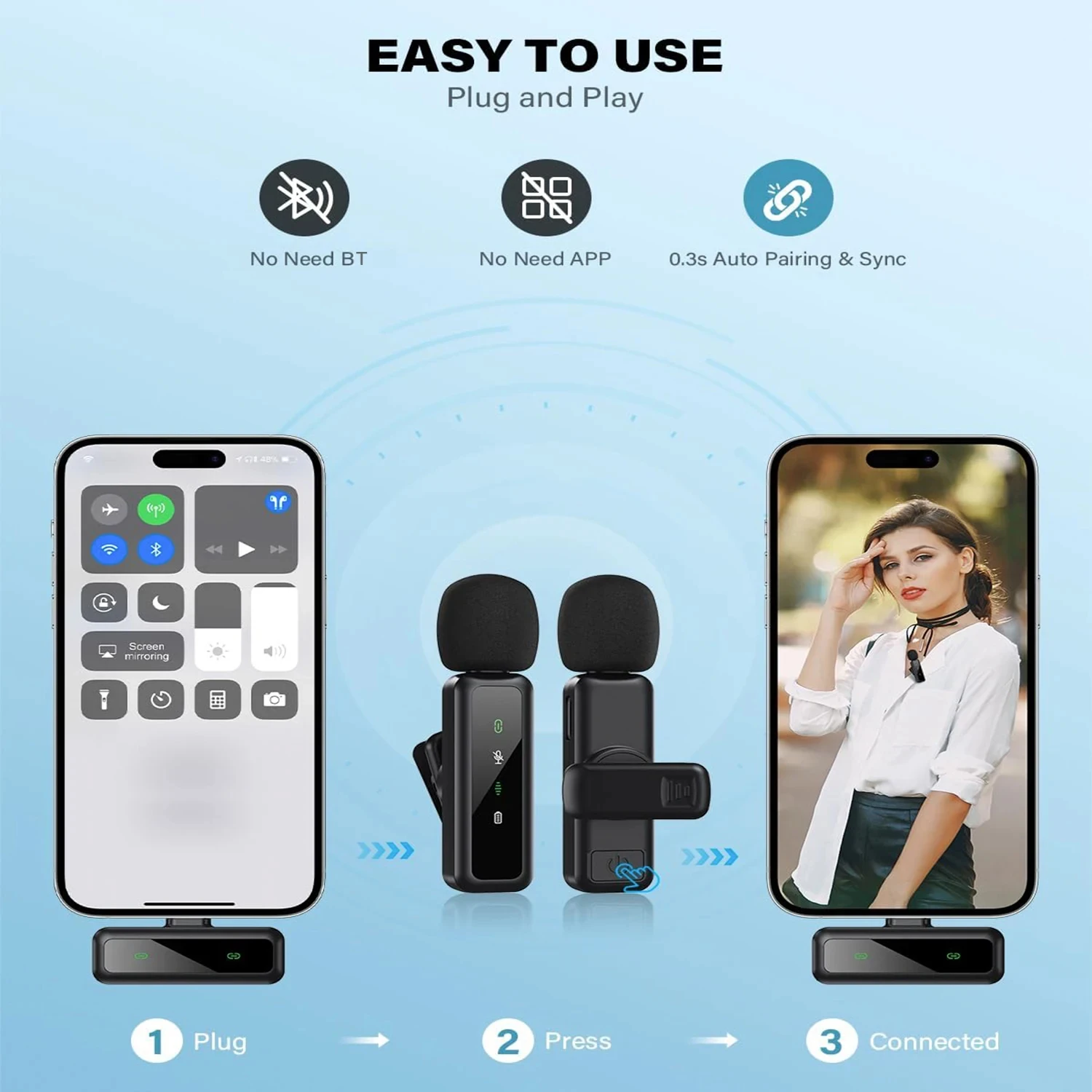 Lavalier Wireless Microphone 8 - огляд і ціна Streaming Mic Condenser